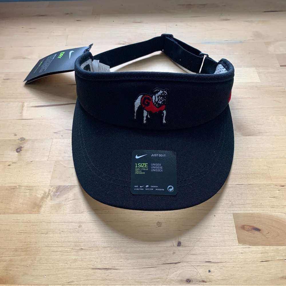 Georgia Bulldogs Black Nike Visor